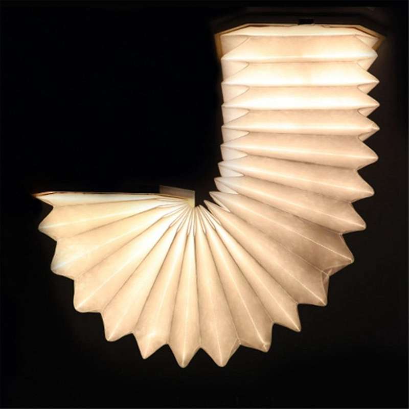 LED Table Lamp Foldable Accordion Light Rechargeable for Reading 1