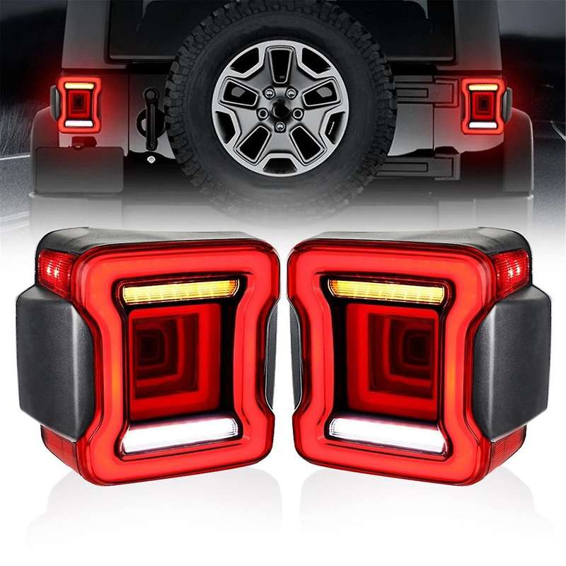 LED Tail Lights Replacement Car Tail Lights Assembly for Wrangler JK 2007-2017 European Version