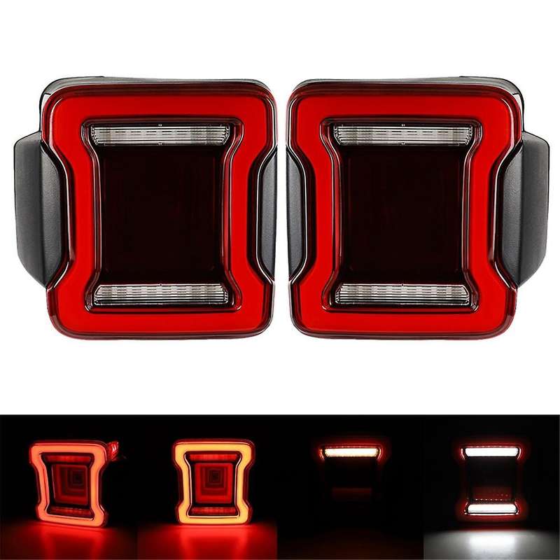 LED Tail Lights Replacement Car Tail Lights Assembly for Wrangler JK 2007-2017 European Version
