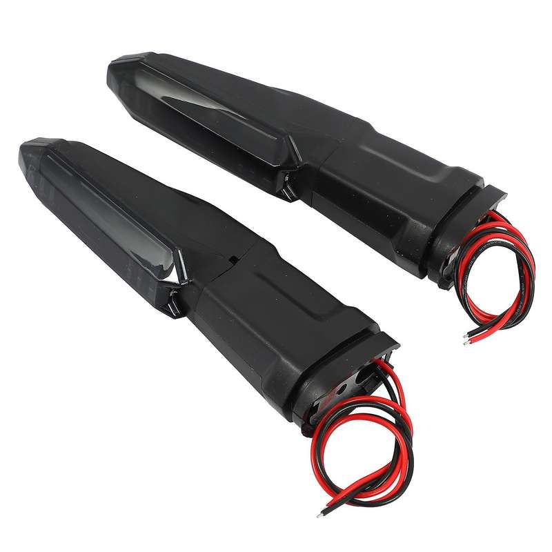 LED Turn Signal Indicator Light Blinker for -10R -6R ER-6N ER-6F 1000 650 X250 X300(Black)