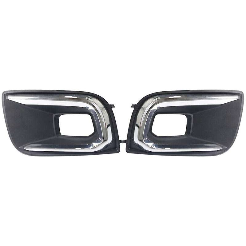 Left & Right Bumper Fog Light Bezel Cover for Sequoia 2018-2021