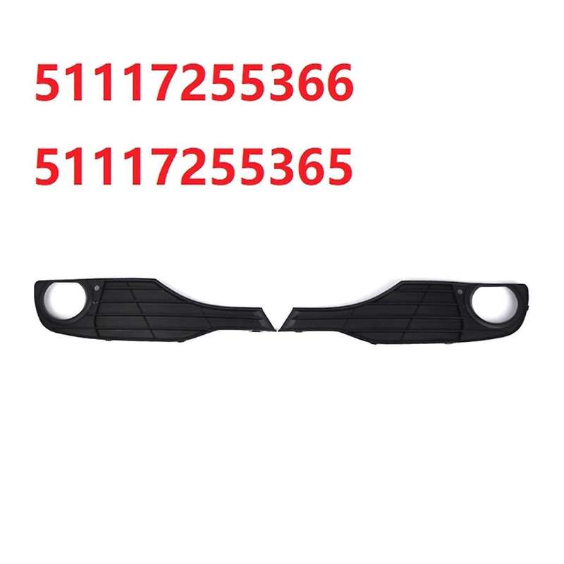 Left & Right Fog Light Cover Fog Light Trim Set 51117255366, 51117255365 for 320i 328d 2012-2015