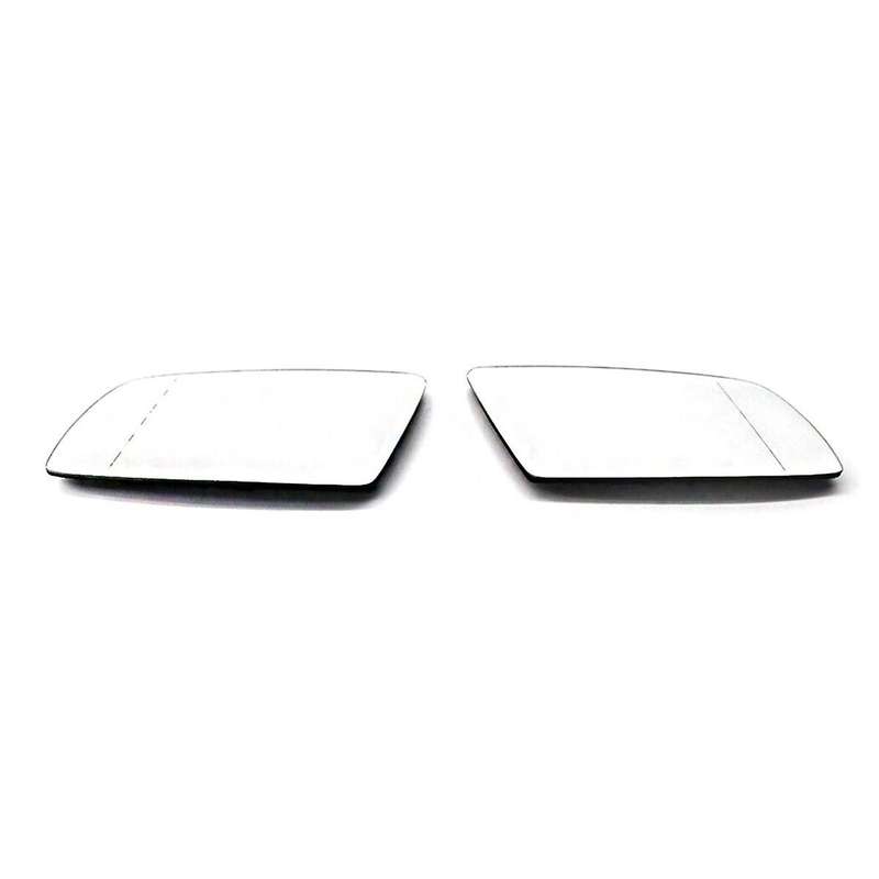 Left & Right Side White Heating Mirror Glass 51167065081 51167065082 for 5 Series E60 520d 520i 523l