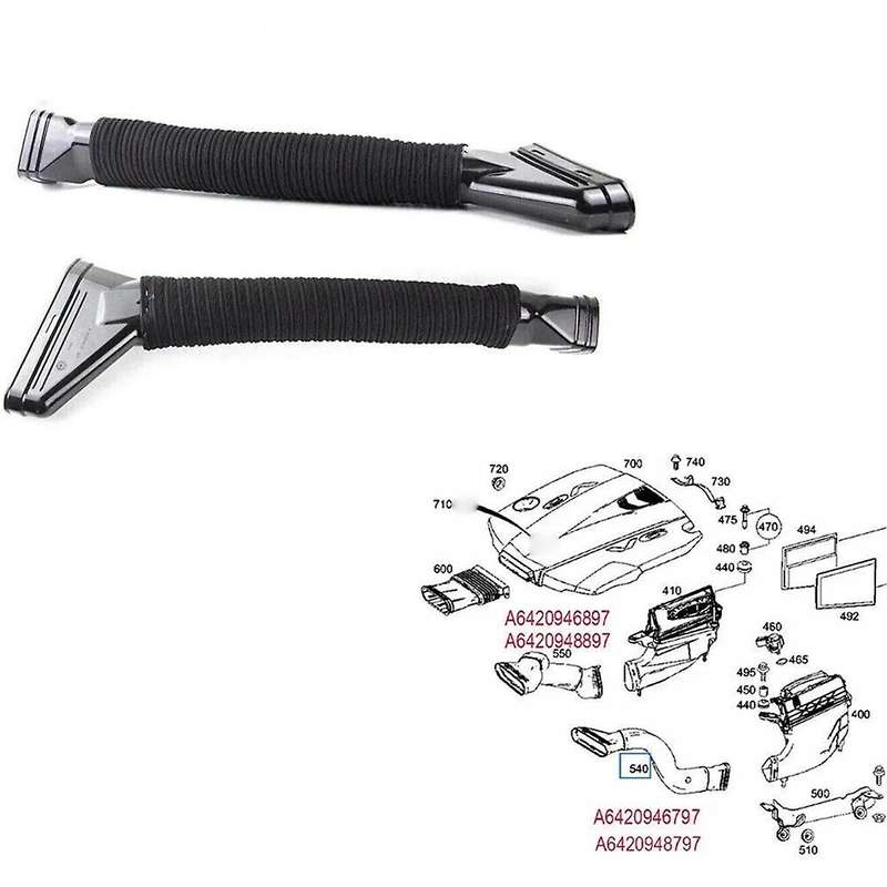 Left Air Cleaner Intake Pipe A6420948797 for W166 X166 ML350 GL350