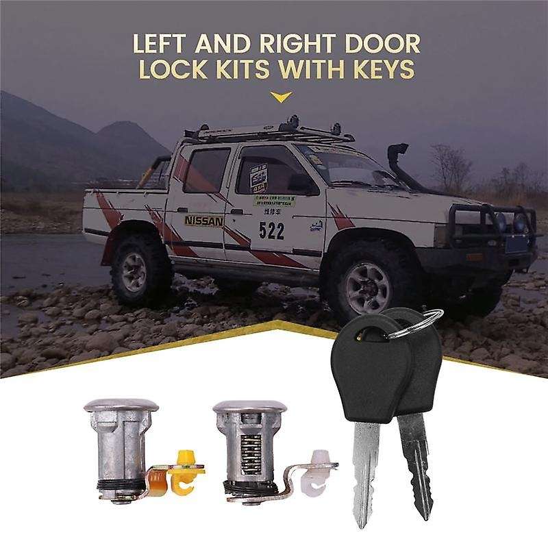 Left and Right Car Door Lock Kit Compatible Nissan Pickup Pathfinder 87-91