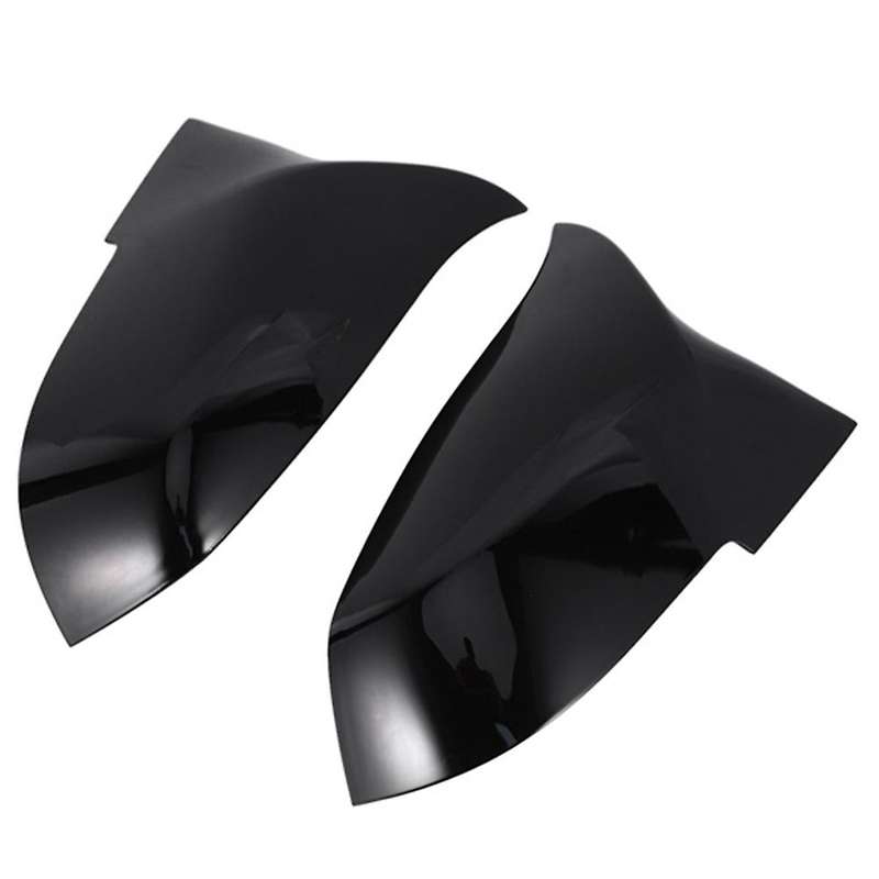 Left Car Door Wing Mirror Cover Car Rearview Mirror for - F20 F87 M2 F23 F30 F36 X1 E84 Bright Black