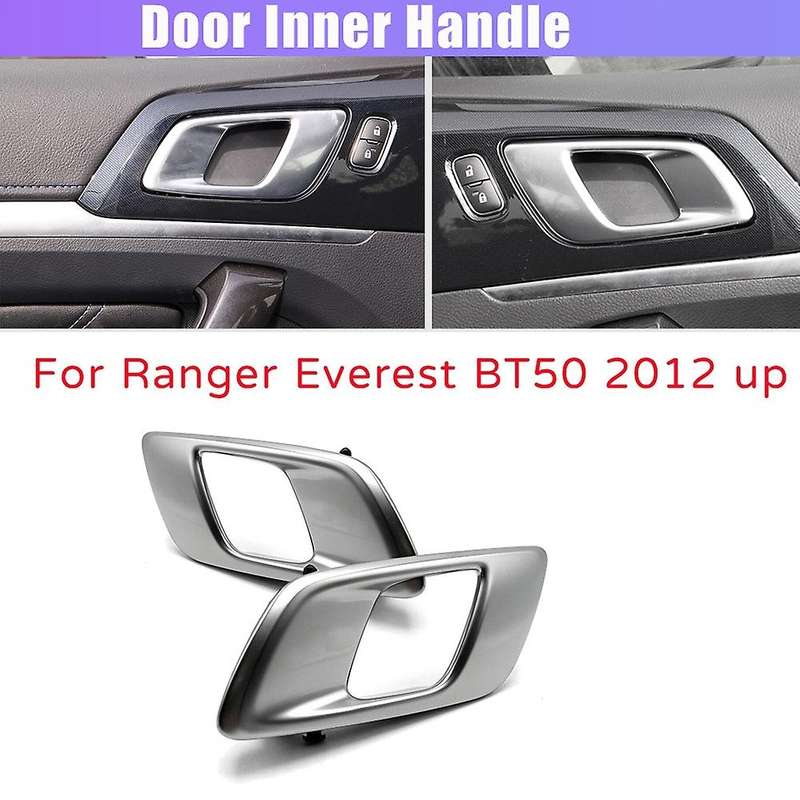 Left Car Interior Door Inner Handle Compatible Compatibled Ranger Silver Grey