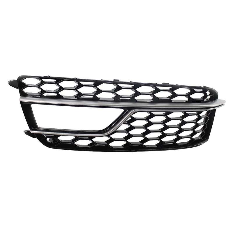 Left Chrome Car Front Bumper Mesh Fog Light Cover Honeycomb Grill Grille Cover for S5 A5 S-lines 20