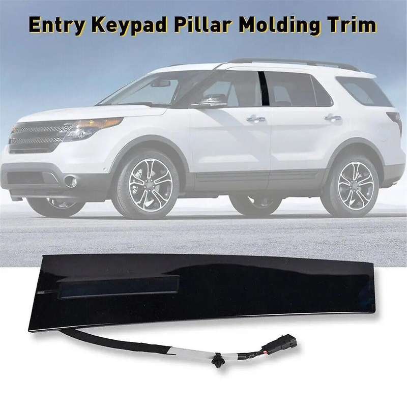 Left Driver Side Door Entry Keypad Pillar Molding Trim for Explorer with Entry Keypad Bb5z7820555aa