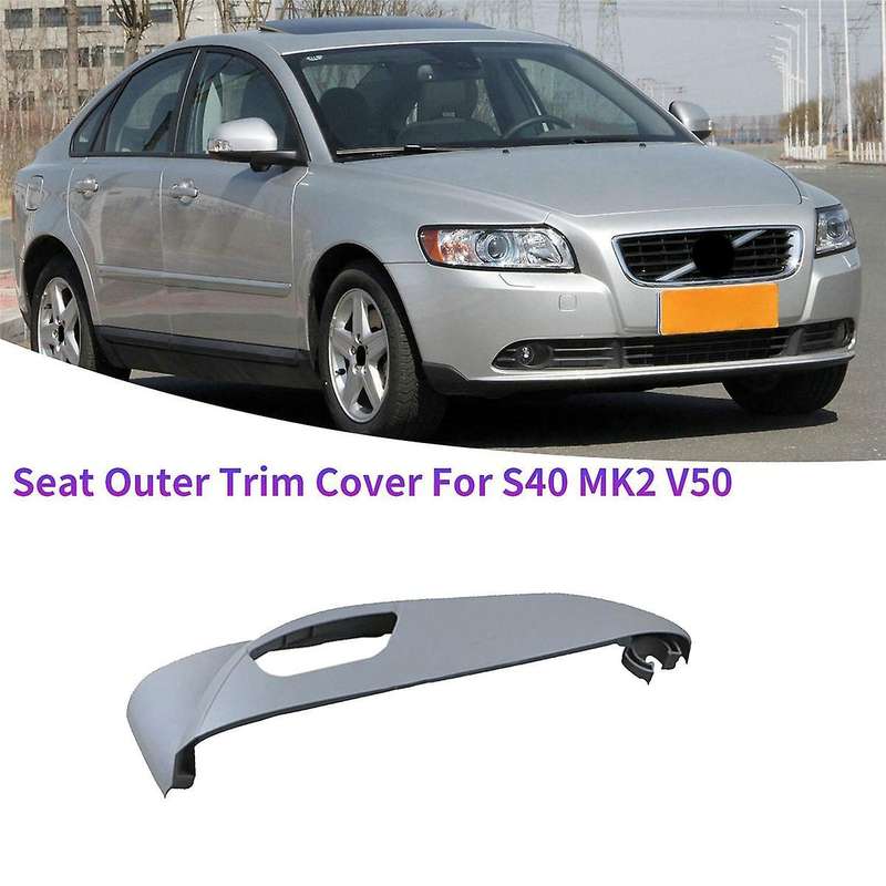 Left Drivers Side Seat Guard Trim Cover 39984346 for S40 MK2 V50 2004-2012 Car Seat Adjust Panel Out
