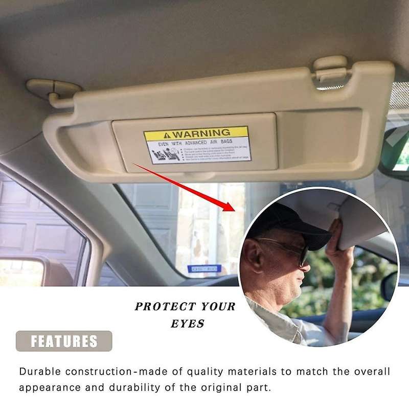 Left Driver Side Sun Visor for 2006 2007 2008 2009 2010 2011 Visor Assembly 83280--a01za Beige