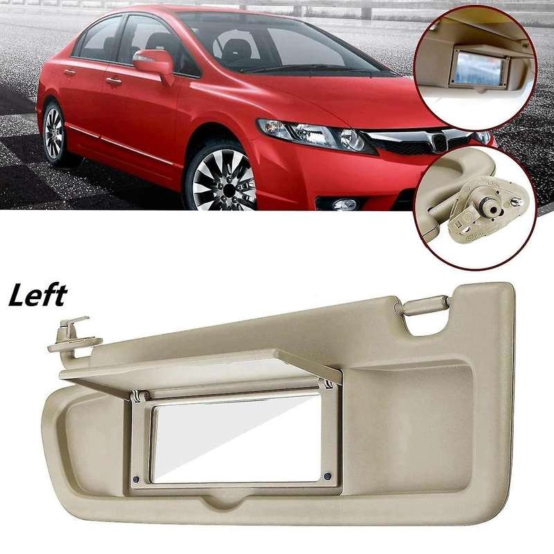 Left Driver Side Sun Visor for 2006 2007 2008 2009 2010 2011 Visor Assembly 83280--a01za Beige
