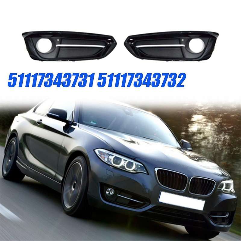Left Front Bumper Fog Light Cover 51117343731 for F22 F23 228i 230i 2014-2020 Car Fog Lamp Grille Be