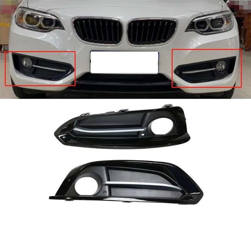 Left Front Bumper Fog Light Cover 51117343731 for F22 F23 228i 230i 2014-2020 Car Fog Lamp Grille Be