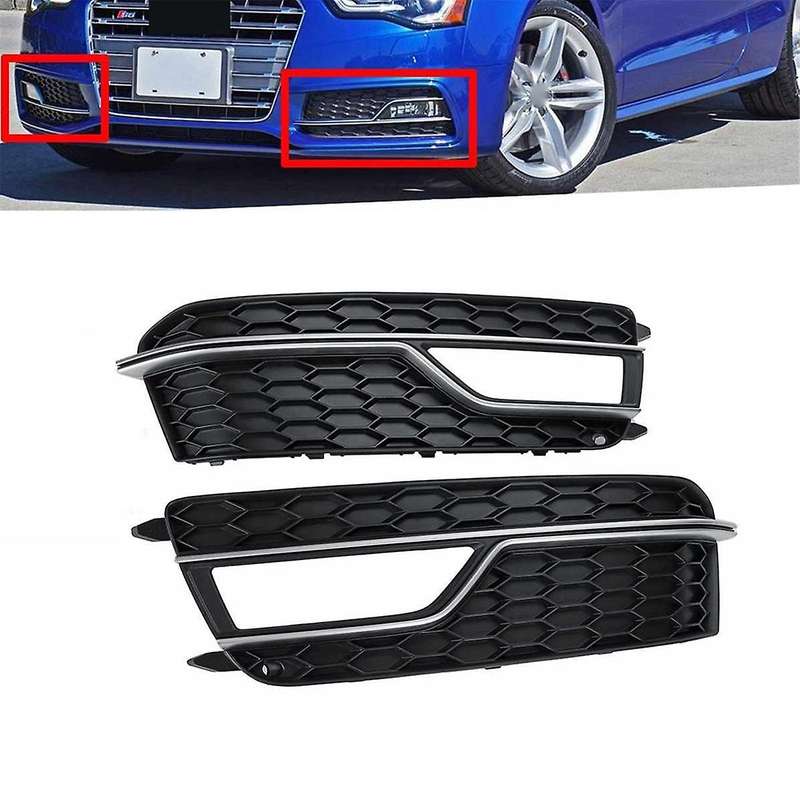 Left Front Bumper Fog Light Grill Cover Fog Lamp Lower Grille for A5 S5 2013-2016 8t0807681 8t080768
