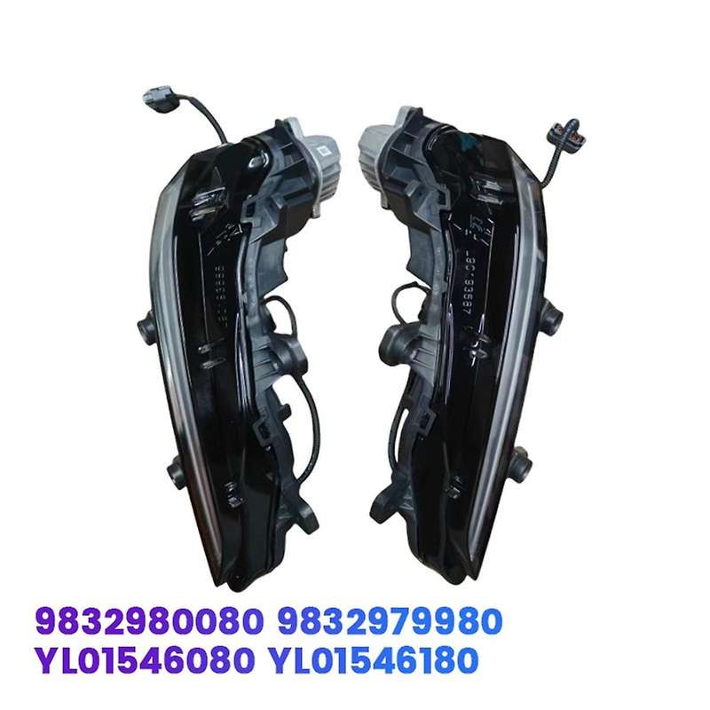 Left Front Bumper Fog Lights LED Daytime Running Lights Assembly YL01546080 for 2008 2020-2024 9832