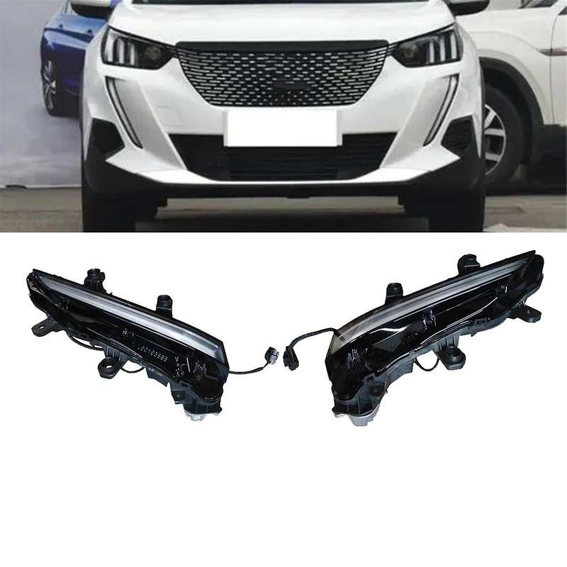 Left Front Bumper Fog Lights LED Daytime Running Lights Assembly YL01546080 for 2008 2020-2024 9832