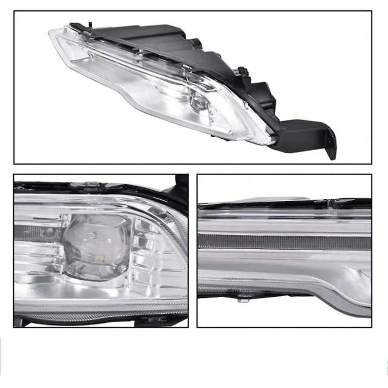 Left Front Bumper Fog Lights LED Fog Lamps for Explorer Daytime Running Light HS73-15A255-DB HS7Z-1