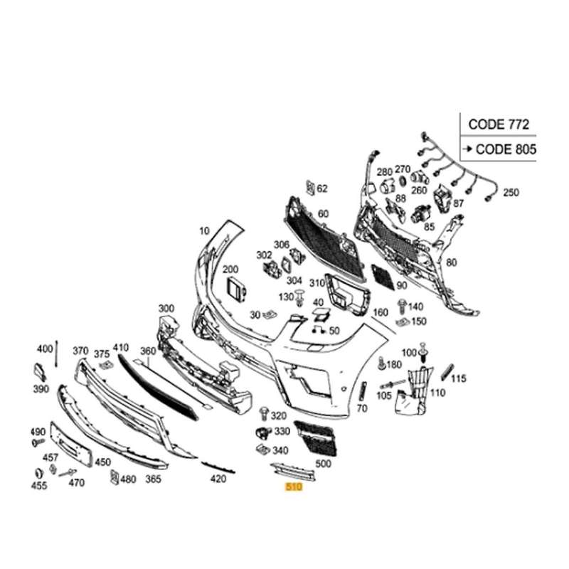 Left Front Bumper Fog Light Trim Bezel A1668851574 for W166 ML/ 63 2012-2015 DRL Lamps Chrome Frame