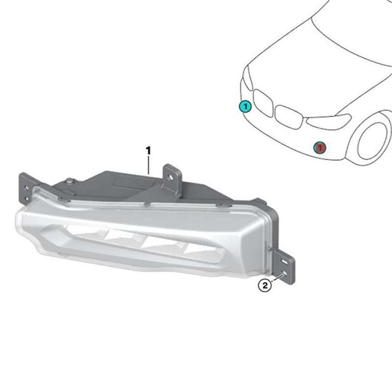 Left Front Bumper LED Fog Light Daytime Running Lamp 63179492771 for X3 G01 F97 X4 G02 2017-2021 DR