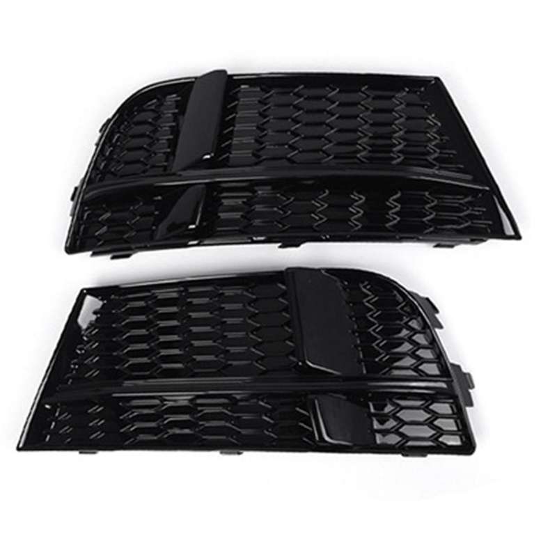 Left Front Bumper Lower Grille Cover Honeycomb Bezel 8v3807681ab for A3 S3 M 2017-2019 Fog Light Hon