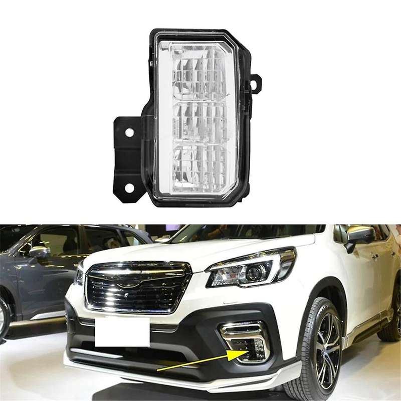 Left Front Bumper LED Fog Light DRL Lamp for Forester SK 2019-2021 Car Driving Lamp Daytime Running