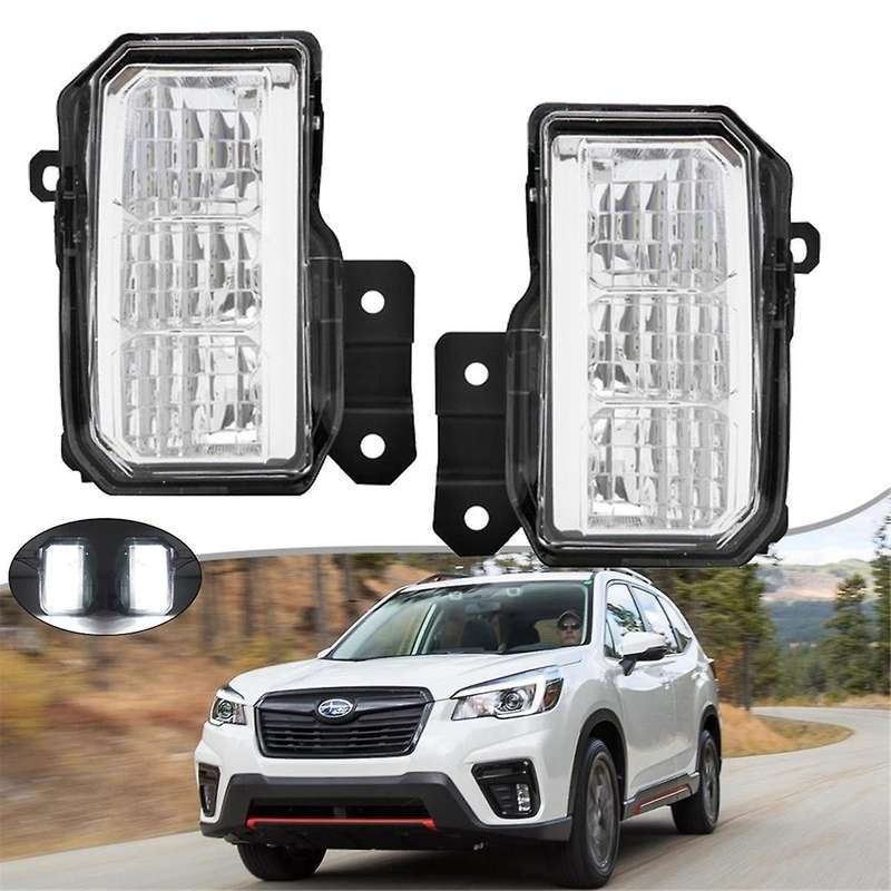 Left Front Bumper LED Fog Light DRL Lamp for Forester SK 2019-2021 Car Driving Lamp Daytime Running