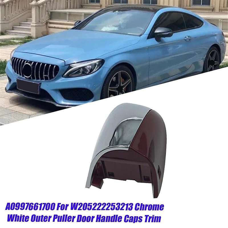 Left Front Door Handle Caps Trim Chrome Cover A0997661700 for C-Class W205 S205 W222 W213 C253 2015