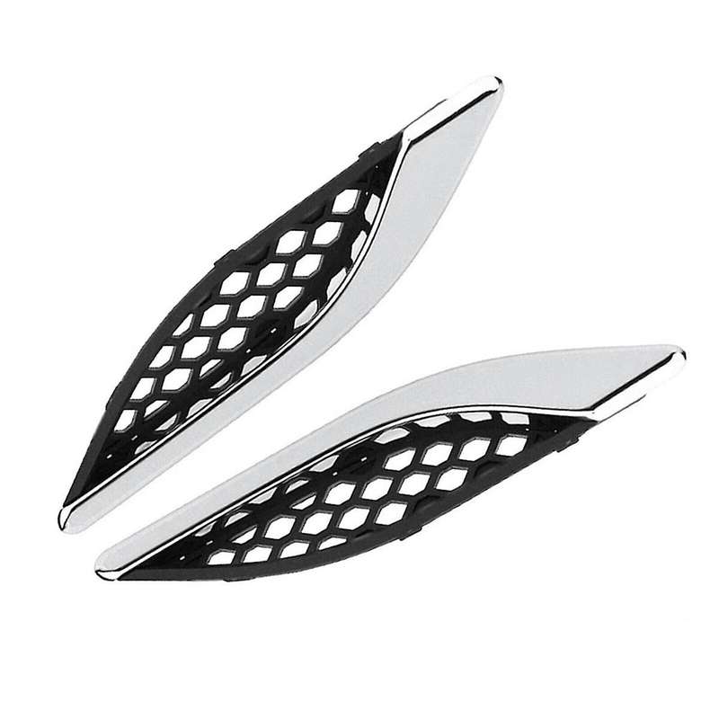Left Front Exhaust Air Vents Wing Trim Cover 670029940 for 2014-2020 Car Air Outlet Chrome Strip