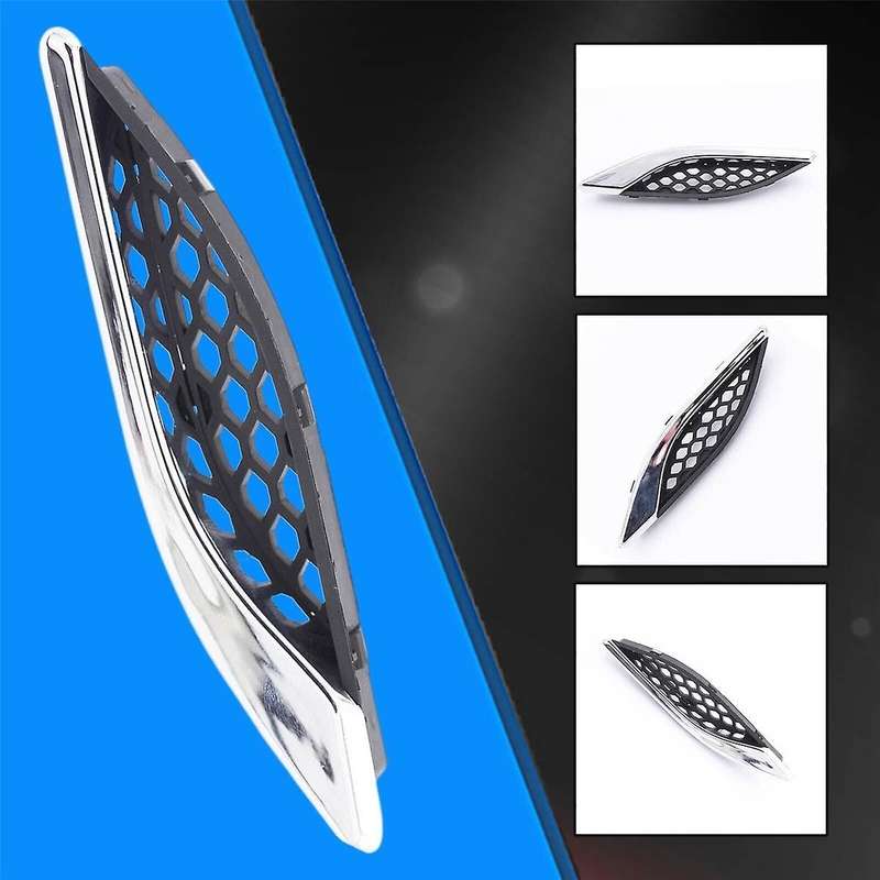 Left Front Exhaust Air Vents Wing Trim Cover 670029940 for 2014-2020 Car Air Outlet Chrome Strip