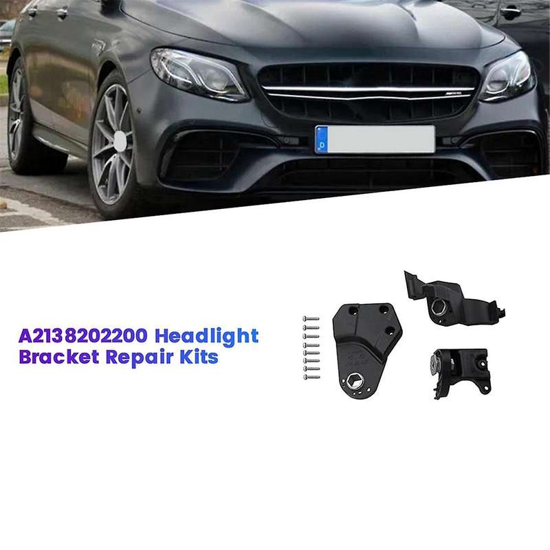 Left Front Headlight Bracket Repair Kit A2138202300 for E W213 W238 16-20 Light Holder Fixed Screw