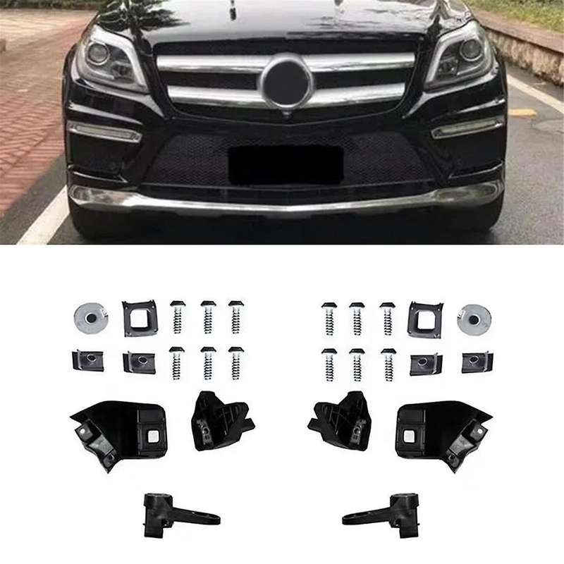 Left Front Headlight Bracket Repair Kits A1668200514 for Ml-class 63 W166 2011-2015 Fixed Screw