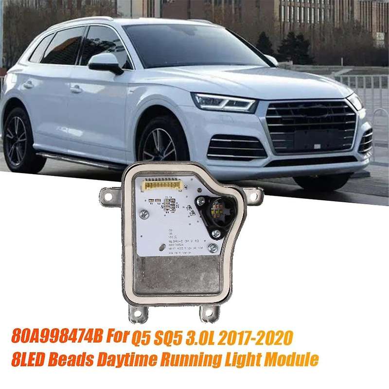 Left Front Headlight Drl Led Module 80a998473b for Q5 Sq5 3.0l 2017-2020 8led Beads Daytime Running