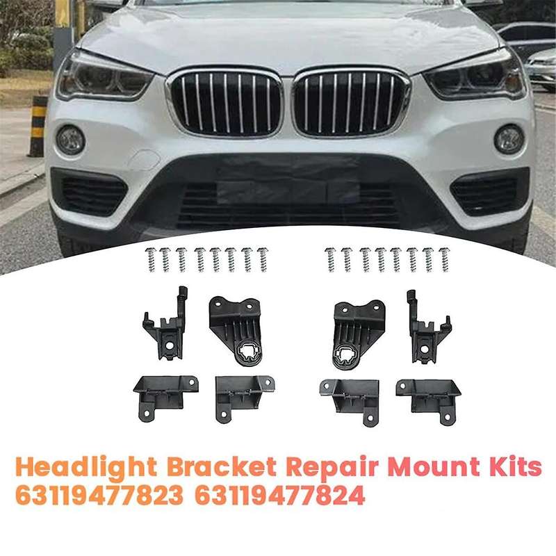 Left Front Headlight Repair Bracket Mount Kits 63119477823 for X1 X2 F39 F48 F49 17-22 Light Lamp Fi