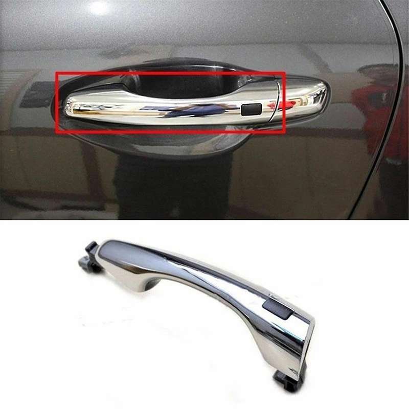 Left Front Inductive Outside Door Handle with Button 82651-C5710 for 2015-2018 Chrome Catch Pull Han
