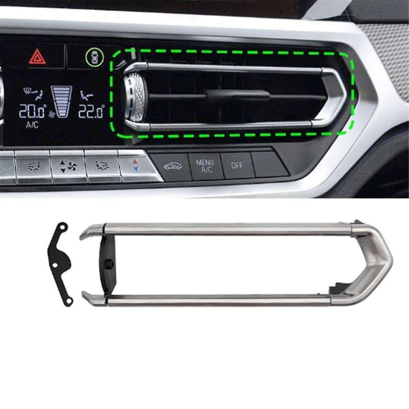 Left Front Middle AC Outlet Grille Trim Frame Panel Cover for 3 Series G20 G28 2019-2022 Z4 G29 2017