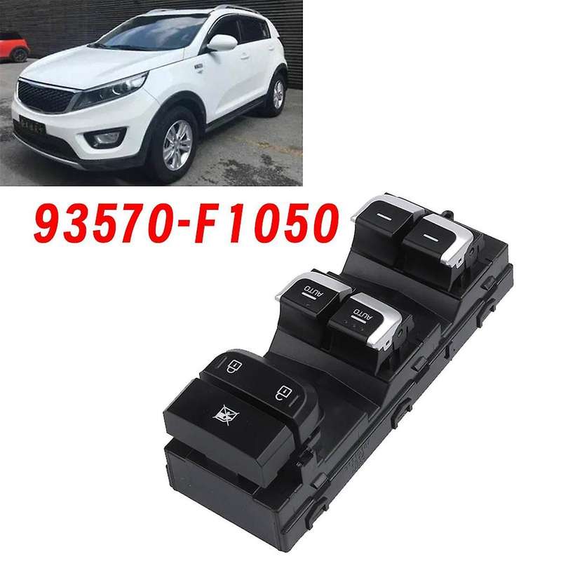 Left Front Power Window Main Switch Assembly 93570-f1050 for 2015-2018 Dual Auto Window Glass Lift B