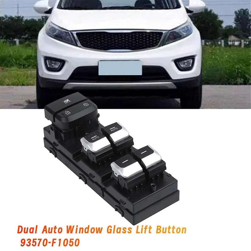 Left Front Power Window Main Switch Assembly 93570-f1050 for 2015-2018 Dual Auto Window Glass Lift B