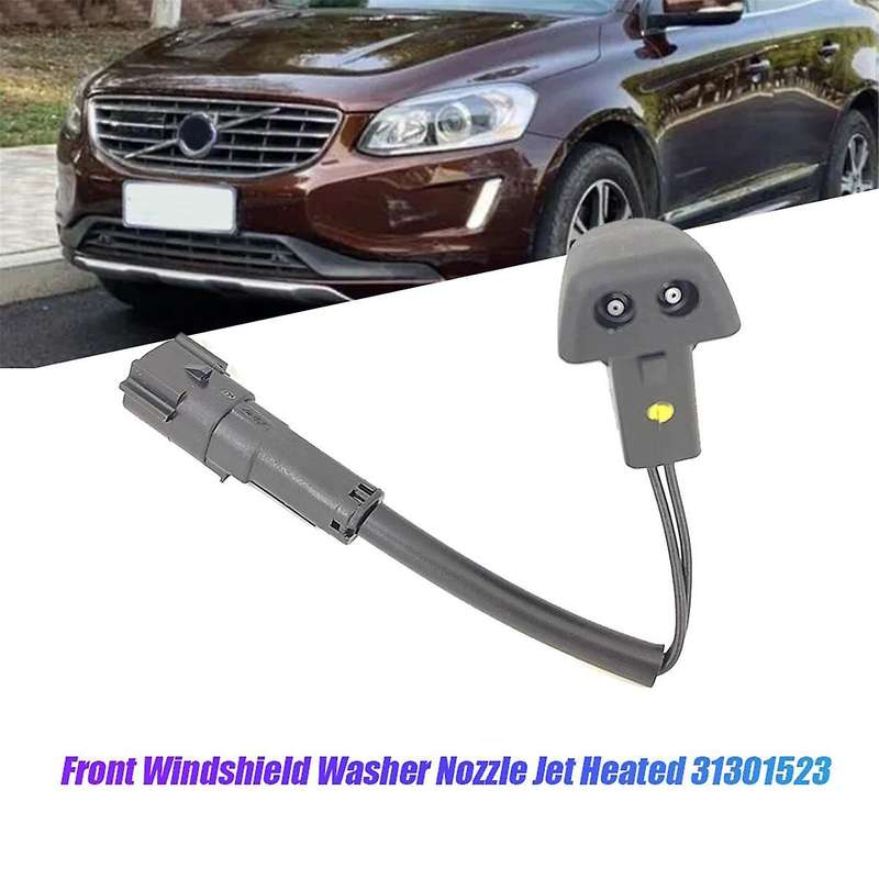 Left Front Windshield Windscreen Washer Nozzle Jet Heated 31301523 for XC60 S60 XC70 V70 S80 2008-20