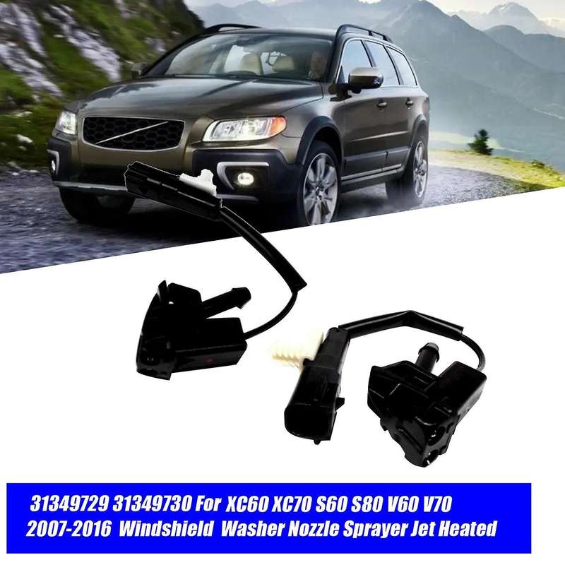 Left Front Windscreen Washer Spray Jet 31349729 for XC60 XC70 S60 S80 V70 2007-2016 Windshield Nozzl