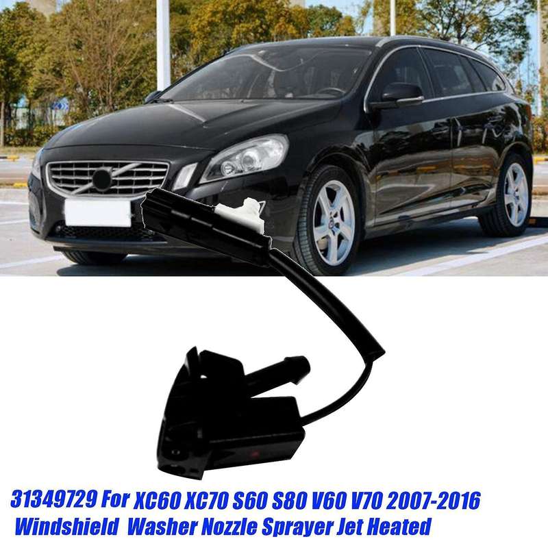 Left Front Windscreen Washer Spray Jet 31349729 for XC60 XC70 S60 S80 V70 2007-2016 Windshield Nozzl