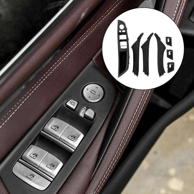 Left Hand Drive for 5 Serie F10 F11 520 525 Car Interior Door Handle Inner Door Panel Pull Trim Cov