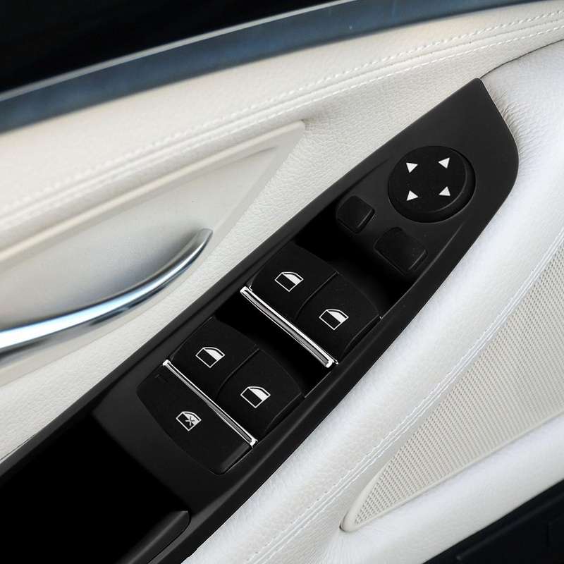 Left Hand Drive for 5 Serie F10 F11 520 525 Car Interior Door Handle Inner Door Panel Pull Trim Cov