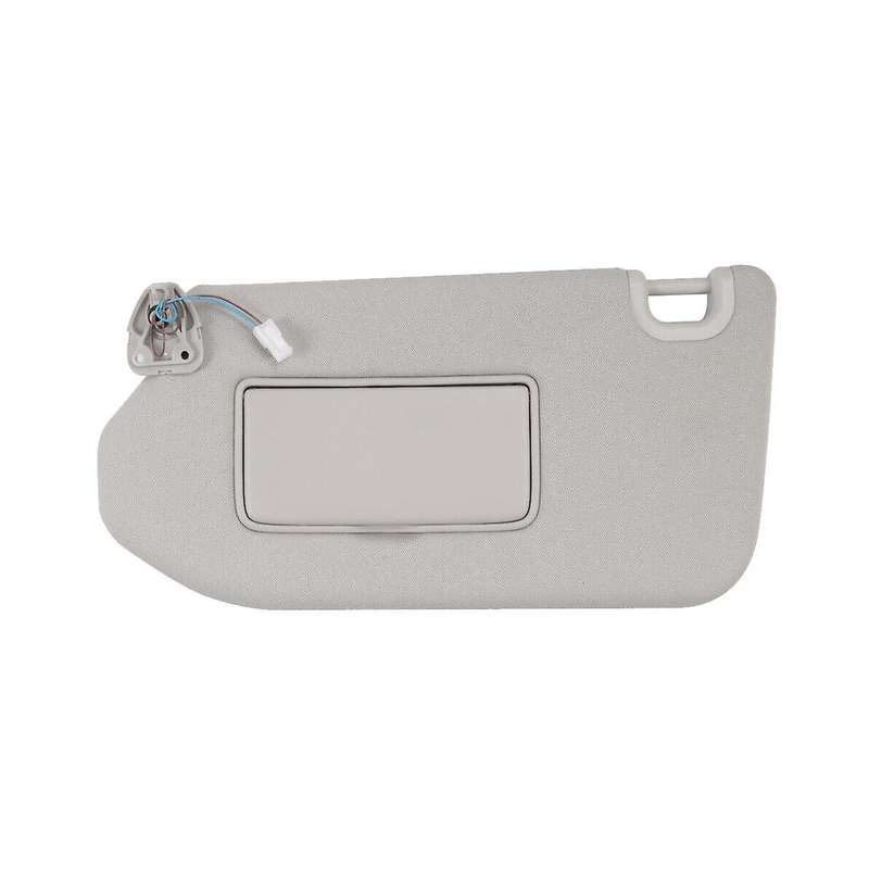 Left Gray Sun Visor with Lamp for 2013-2018 , 2014-2017 Qx60 96400-9pb0a, 96401-9pb0a