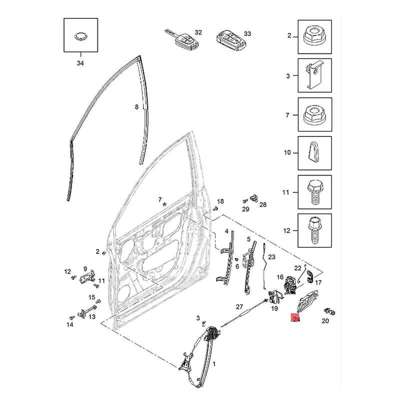 Left Interior Door Handle Chrome Trim Bezel 96660863 for Captiva Sport 2012-2015 Vue 2008-2010