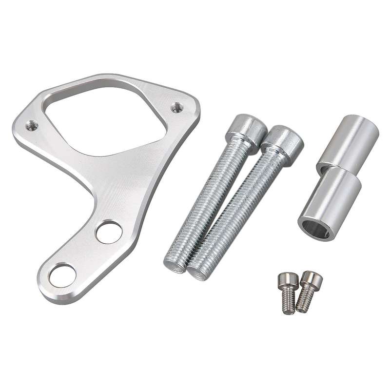 Left Ignition Key Relocation Bracket for Bonneville T100/SE Scrambler Thruxton 2001-2015 (Silver)