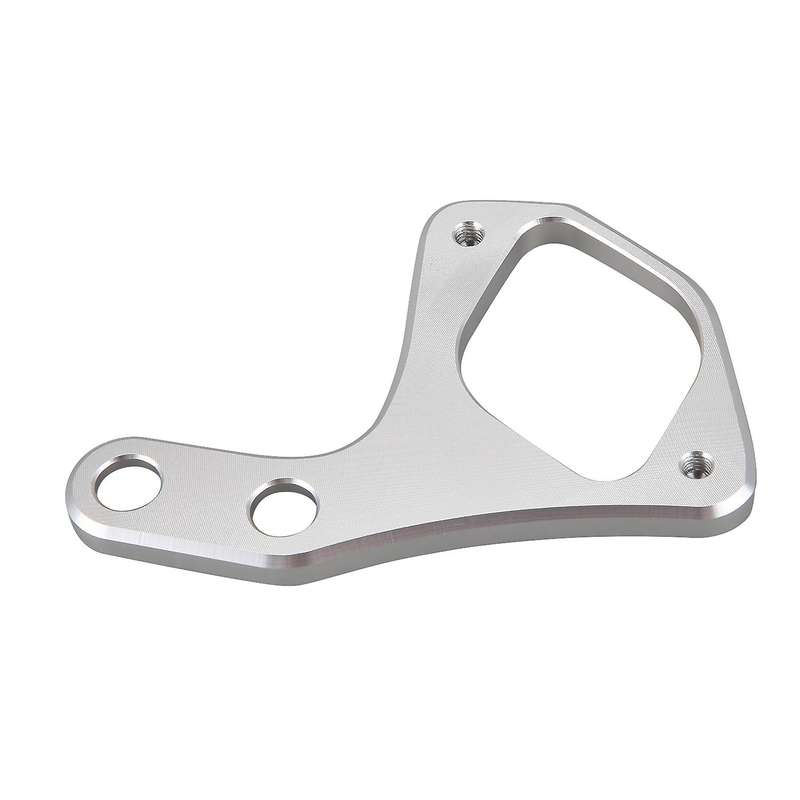 Left Ignition Key Relocation Bracket for Bonneville T100/SE Scrambler Thruxton 2001-2015 (Silver)