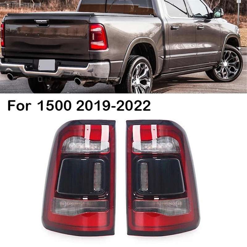 Left LED Tail Lights Rear Brake Light Assembly without Blind Spots for RAM 1500 55112993AD,55112993A