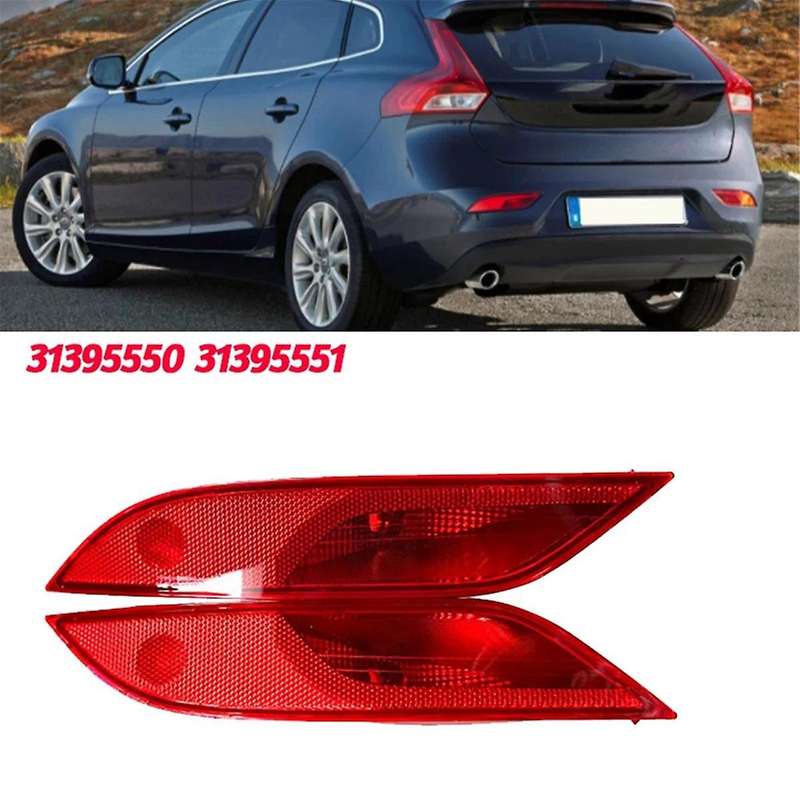 Left Rear Bumper Brake Light Reflector Fog Lamp 31395550 for V40 2013-2018 Taillight Parking Stop Wa