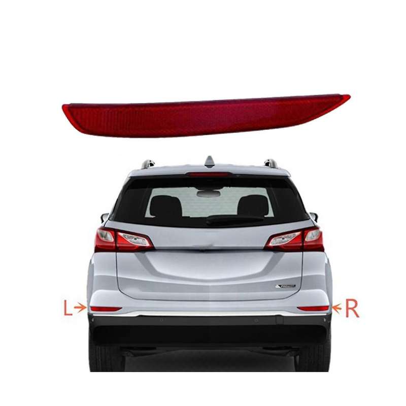 Left Rear Bumper Reflector Light Red Lens for 2018 2019 2020 Taillight Brake Lamp Parking Reflector